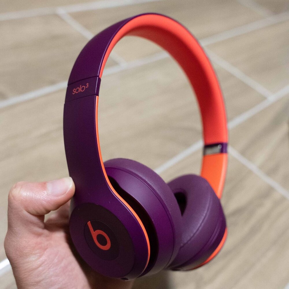 Beats Solo3 Wireless Headphones - Purple & Coral